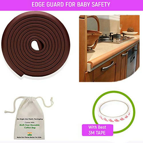 Buy Safe-O-Kid Edge Guards 5 Mtr, Brown For Kids Protection from DrMediCart, Ship from India to USA