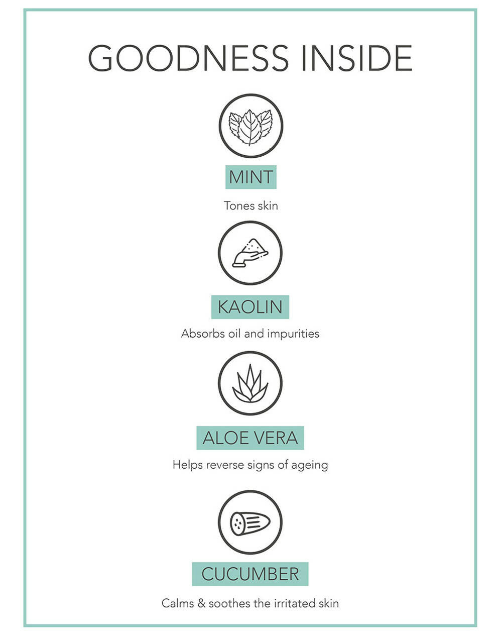Fabessentials Aloe Vera Cucumber Mint Face Mask