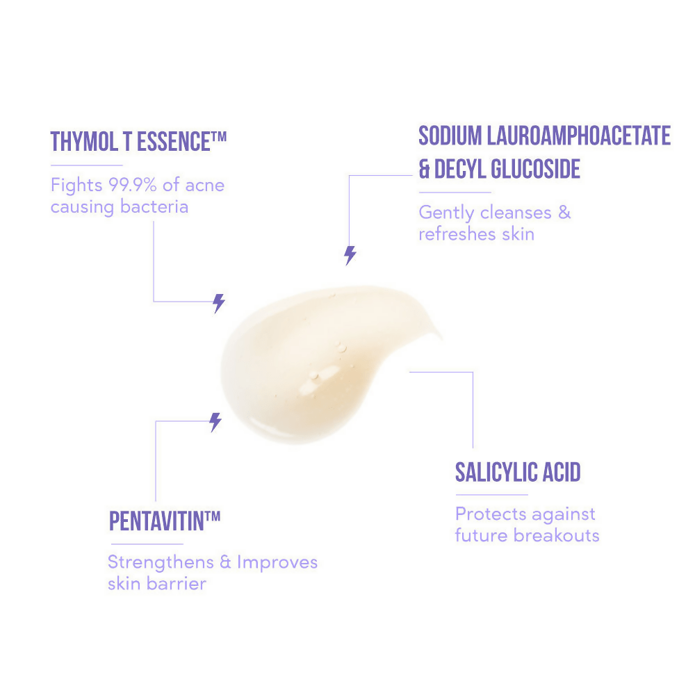 Acne Squad Kick Start Cleanser With Salicylic Acid & Thymol T Essence