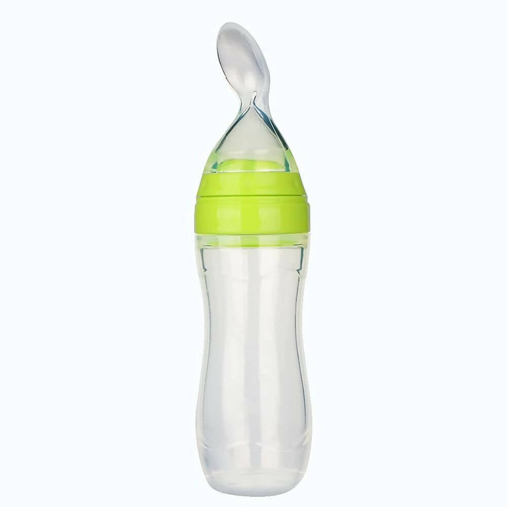 Buy Safe-O-Kid Easy Squeezy Silicone Food Feeder Spoon (Soft Tip) Bottle- Green- 90mL from DrMediCart, Ship from India to USA
