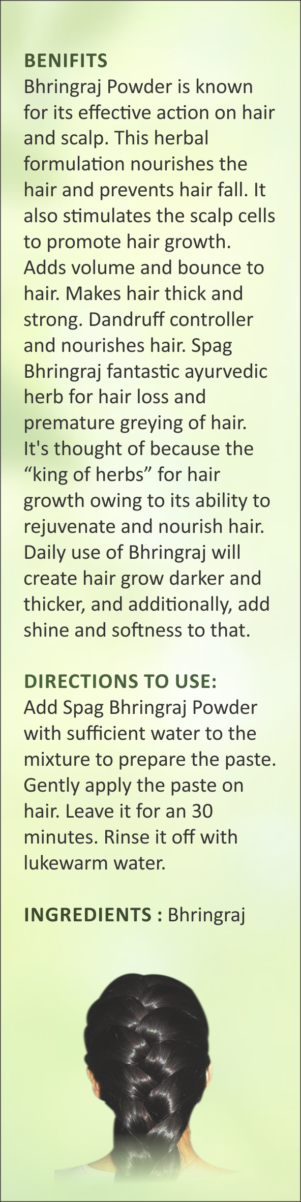 Spag Herbals Premium Bhringraj Powder