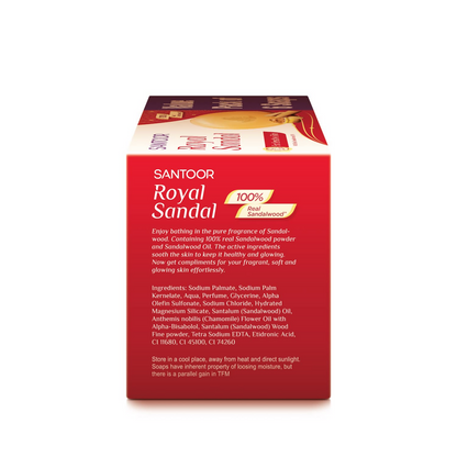 Santoor Royal Sandal Bathing Soap For Sensitive Skin