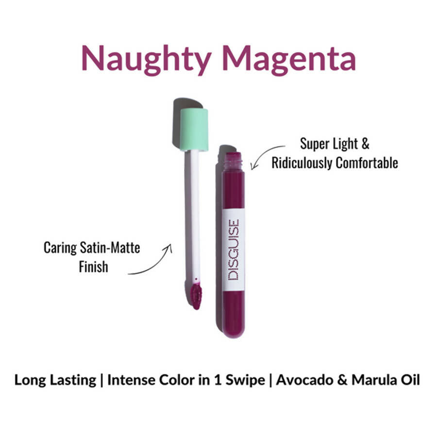 Disguise Feather-Light Matte Liquid Lip Cream - Naughty Magenta 33