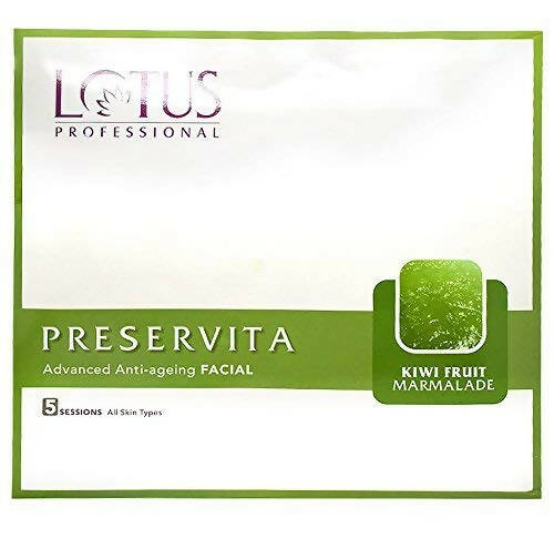 Buy Lotus Professional Preservita Advanced age care  Kiwi Fruit Marmalade Facial Kit from DrMediCart, Ship from India to USA