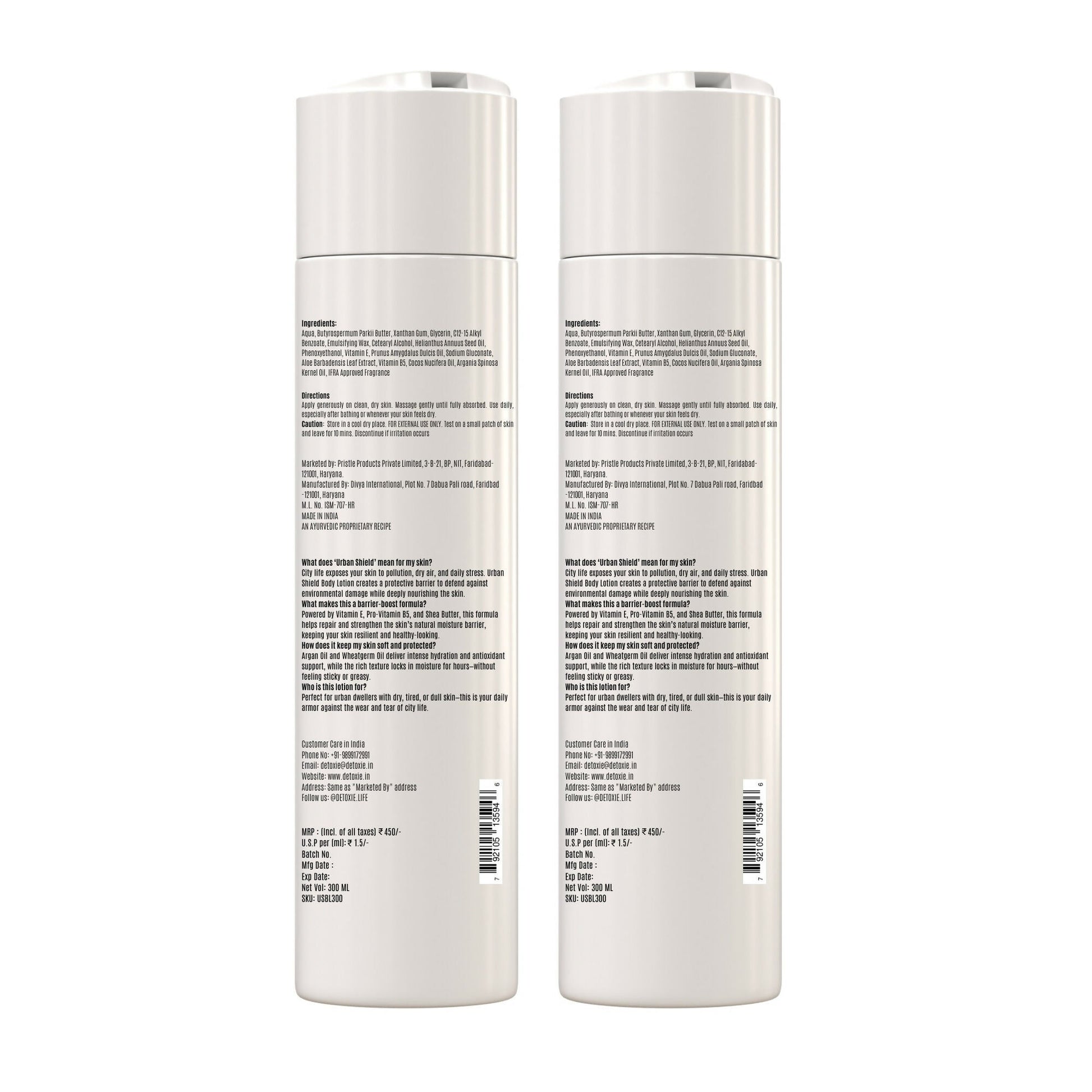 Detoxie Urban Shield Body Lotion