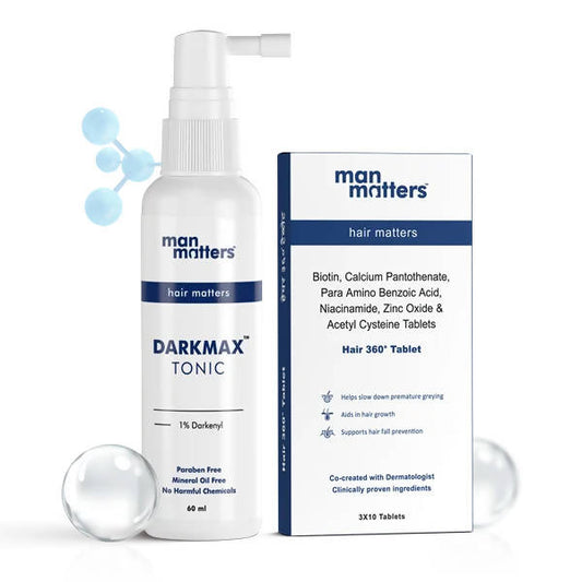 Buy Man Matters Greying Reversal Kit, Aids in Hair Growth from DrMediCart, Ship from India to USA