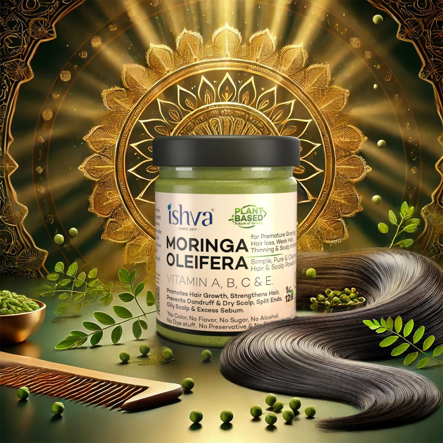 Ishva Moringa Powder For Hair