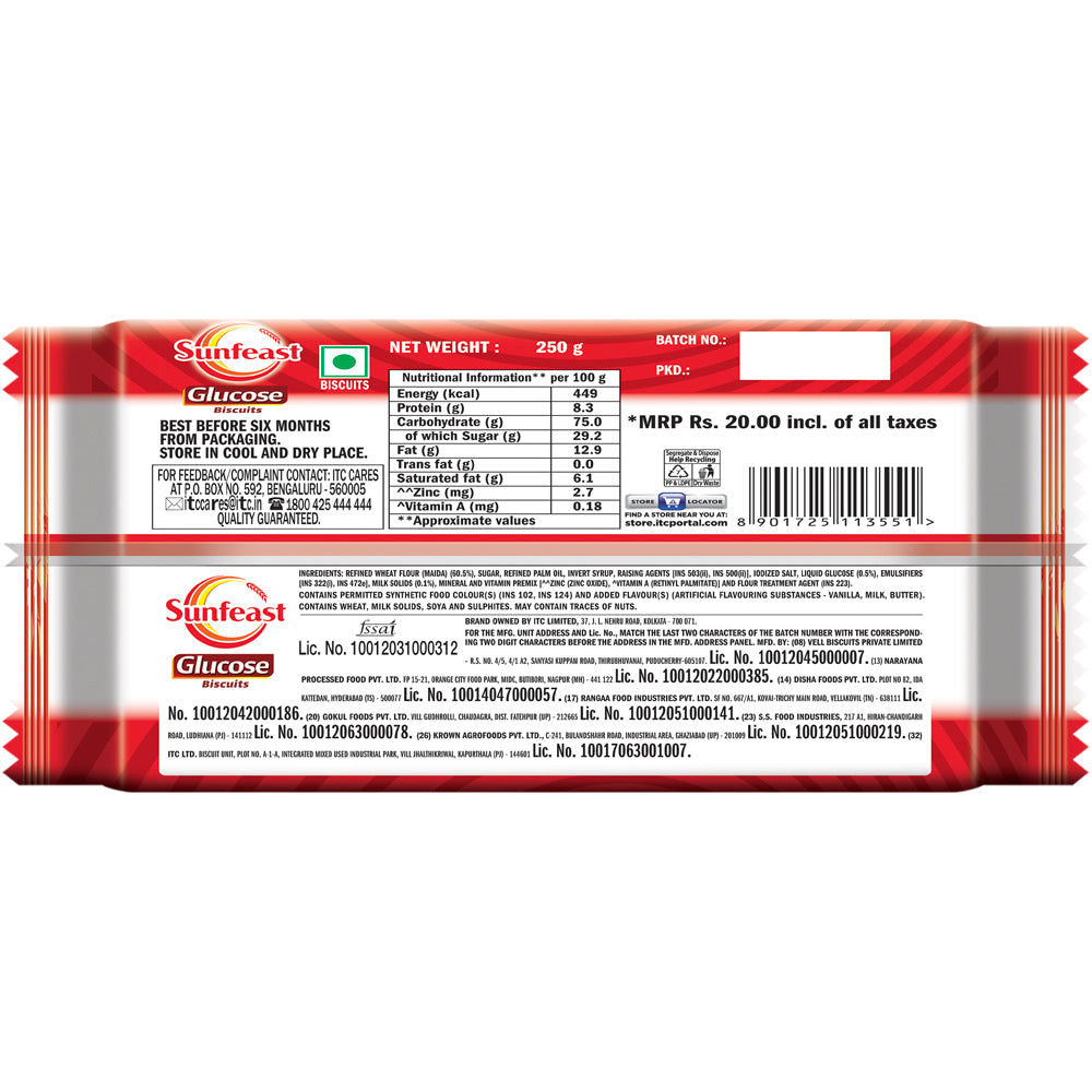 Sunfeast Glucose Biscuit - Drmedicart