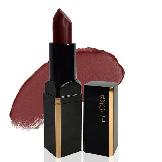 Buy FLiCKA Lip Poetry Matte Lipstick Shade 03 Johny - Deep Maroon from DrMediCart, Ship from India to USA