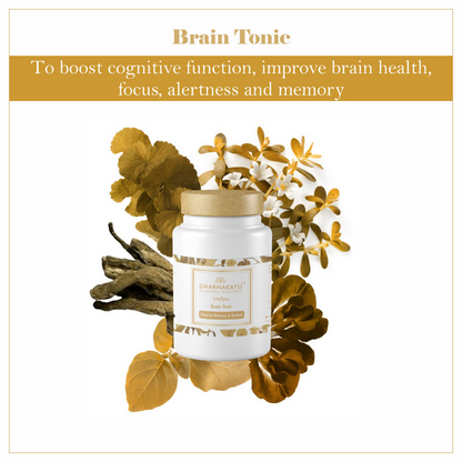 Swarnakayu Intellpro Brain Tonic Tablets With Swarna Bhasma & Brahmi