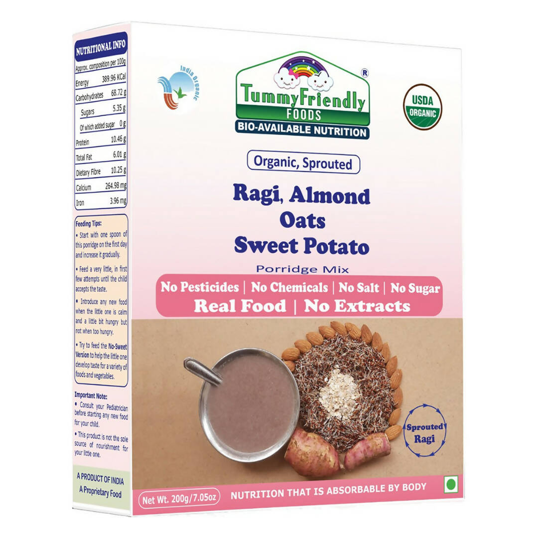 TummyFriendly Foods Stage3 Porridge Mixes for 8 Months Old Baby Ragi, Brown Rice Combo - Drmedicart