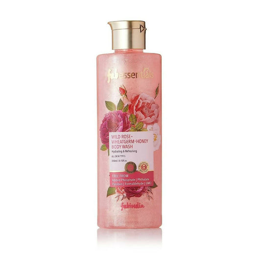 fabessentials wild rose wheatgerm honey body wash buy in usa