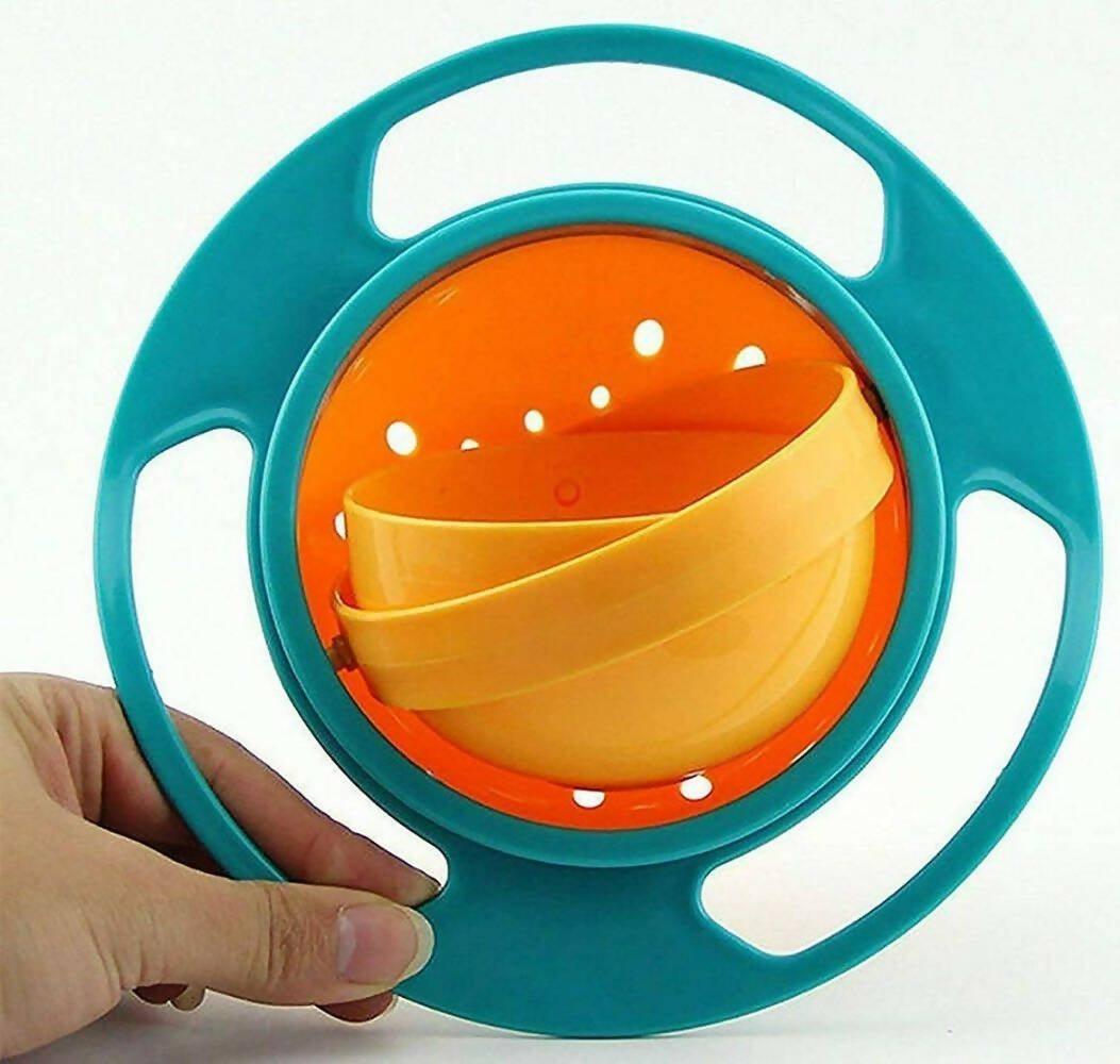Nightstar 360? Revolving Spill Proof Food Snack Feeding Bowl Multicolor