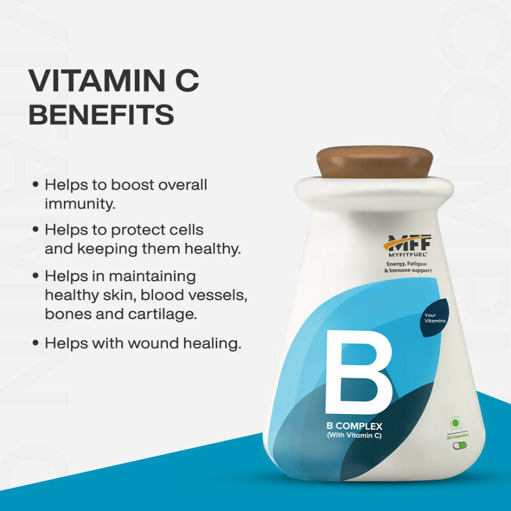 MyFitFuel B-complex with Vitamin C Capsules