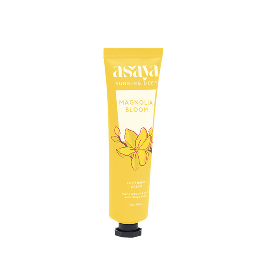 Asaya Magnolia Floral Hand Cream Softens Dry, Rough Hands For Men & Women