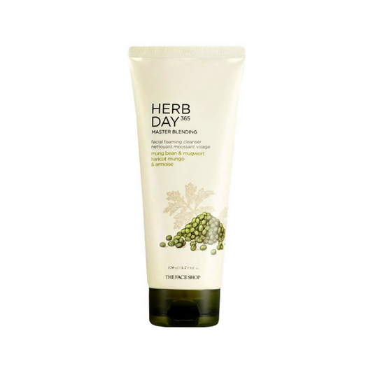 Buy The Face Shop Herb Day 365 Master Blending Foaming Cleanser- Mungbean & Mugwort from DrMediCart, Ship from India to USA