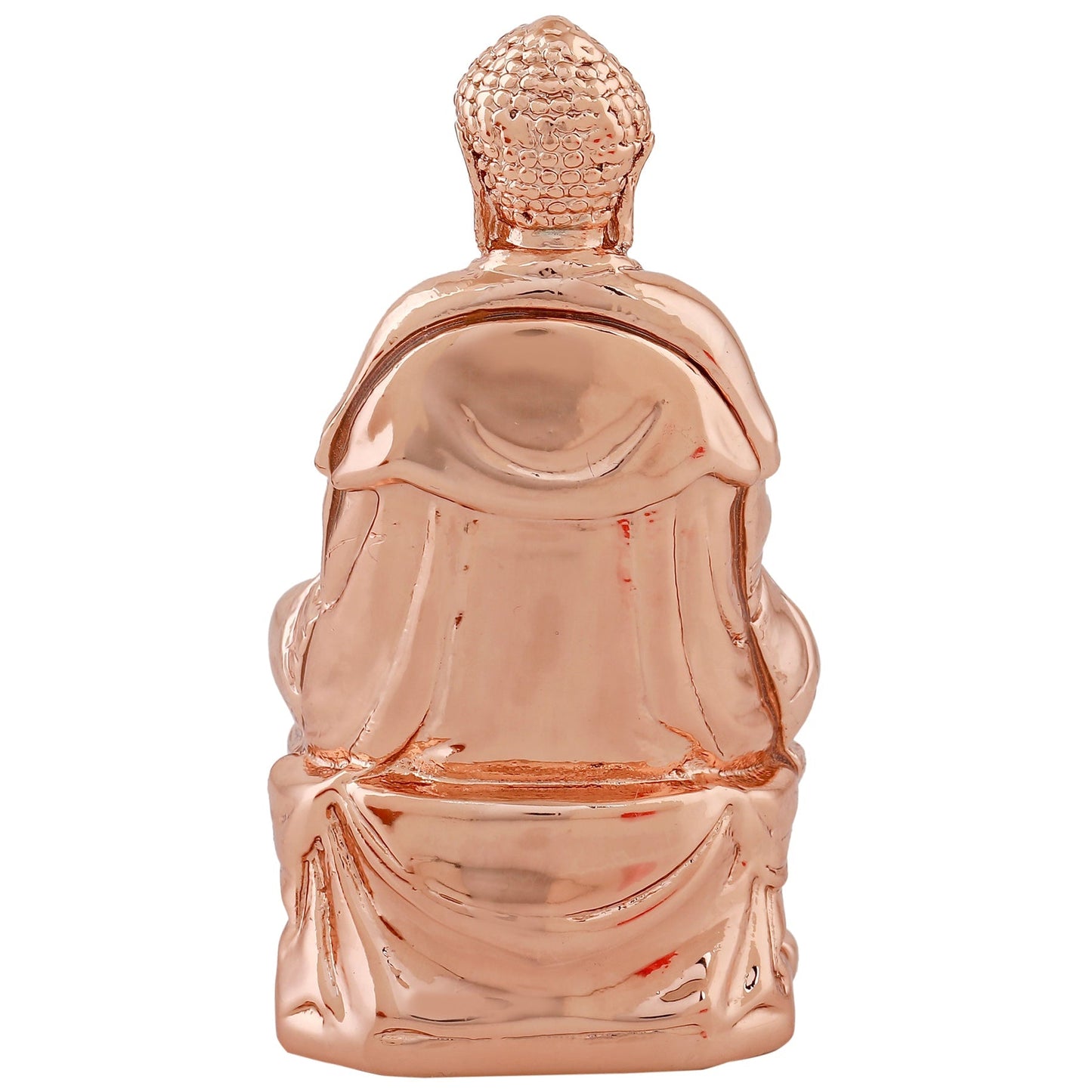Estele Pink/Rose Gold-Polished Lord Gautam Buddha Mediatating Idol statue for Home DÃ©cor/ working place