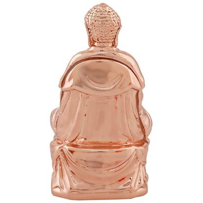 Estele Pink/Rose Gold-Polished Lord Gautam Buddha Mediatating Idol statue for Home DÃ©cor/ working place