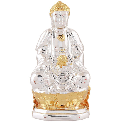 Estele Gold-Polished Lord Gautam Buddha Mediatating Idol statue for Home DÃ©cor/ working place