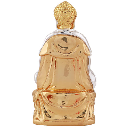Estele Gold-Polished Lord Gautam Buddha Mediatating Idol statue for Home DÃ©cor/ working place