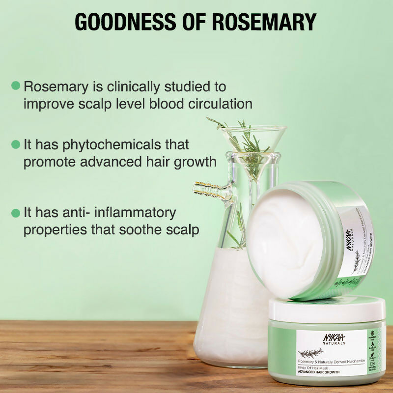 Nykaa Naturals Advanced Hair Growth Hair Mask With Rosemary & Naturally Derived Niacinamide
