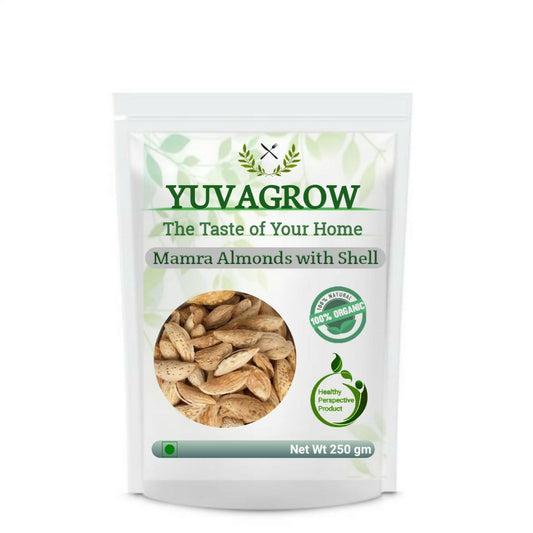 Buy Yuvagrow Mamra Almonds With Shells from DrMediCart, Ship from India to USA