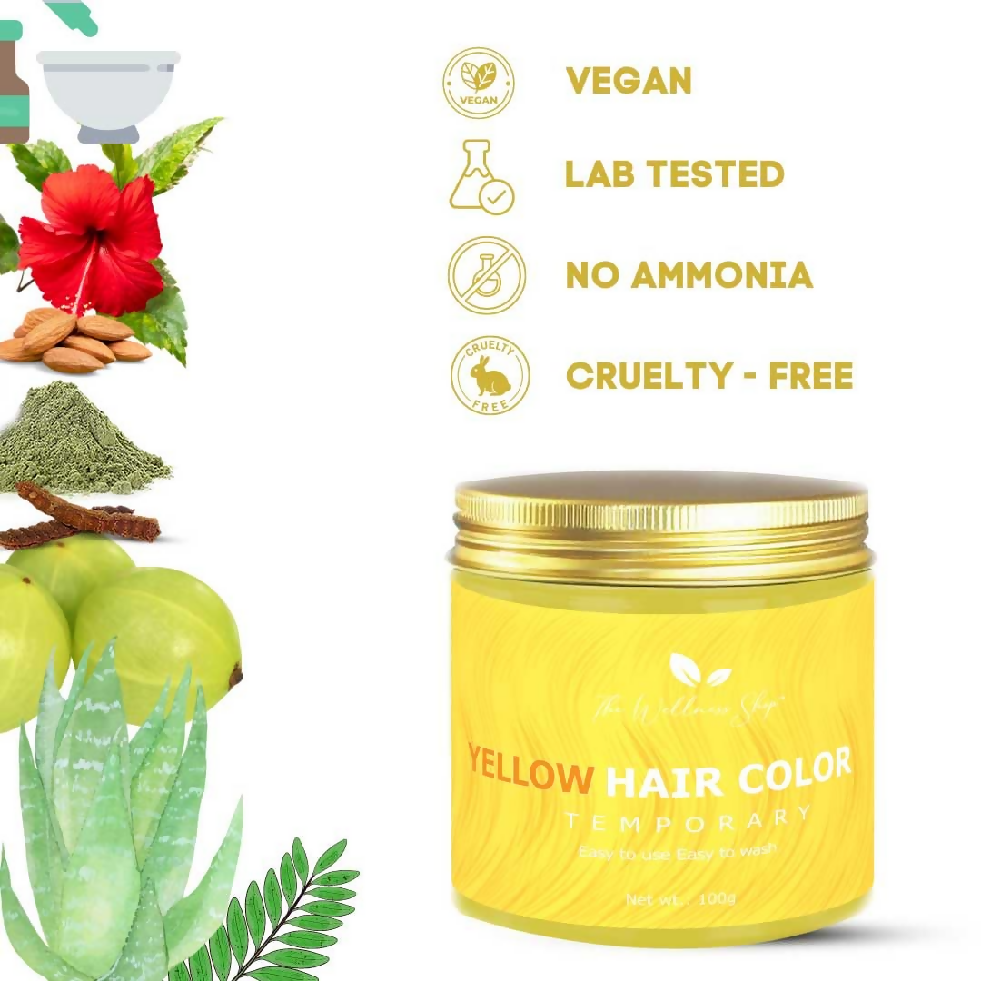 The Wellness Shop Yellow Temporary Hair Color - Drmedicart