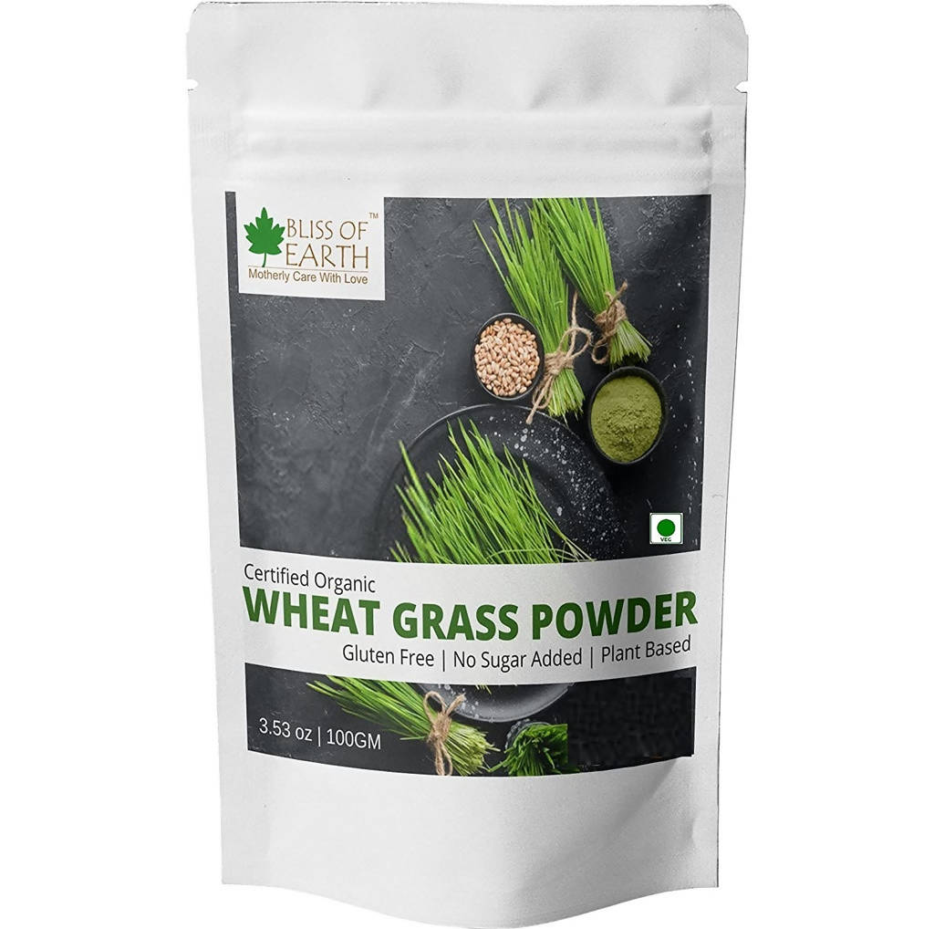 Bliss of Earth Certified Organic Wheat Grass Powder