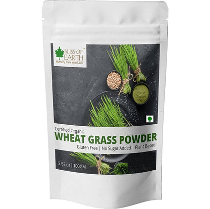 Bliss of Earth Certified Organic Wheat Grass Powder