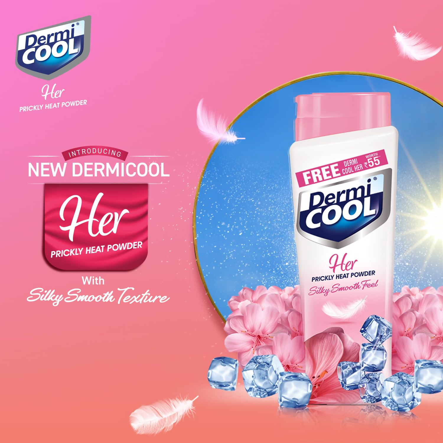 Dermi Cool Her Prickly Heat Powder With Silky Smooth Feel