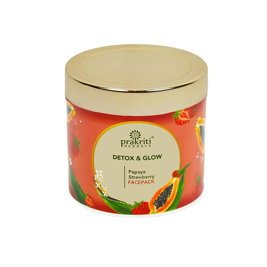 Buy Prakriti Herbals Detox and Glow Strawberry Papaya Face Pack from DrMediCart