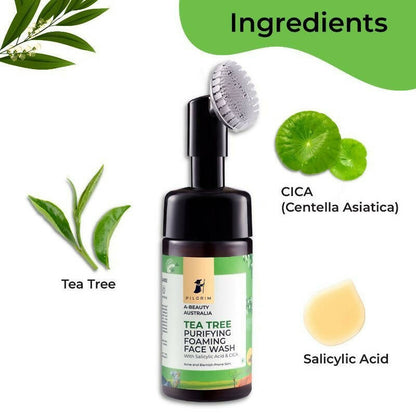Pilgrim Tea Tree Purifying Foaming Face Wash
