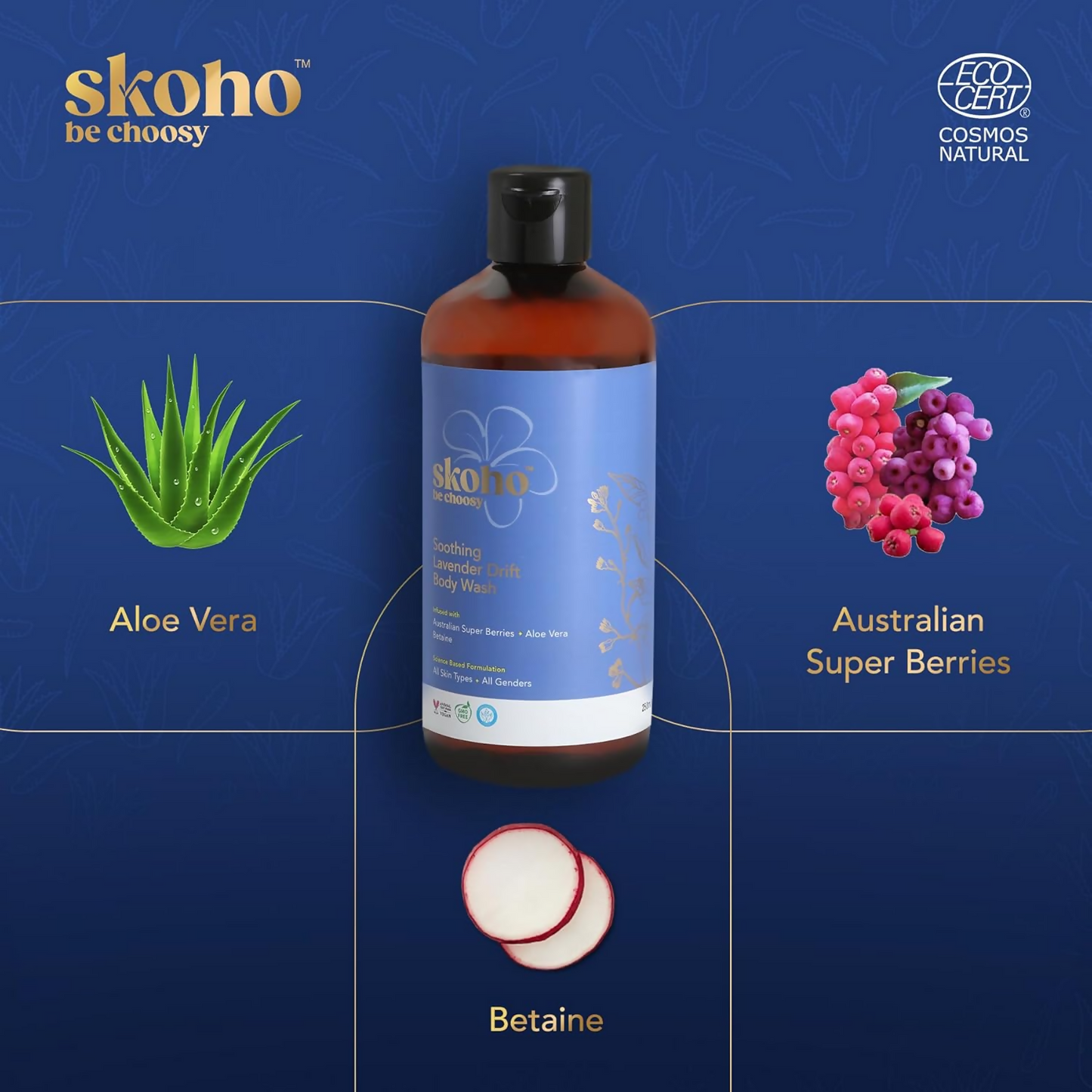 SKOHO 98.046% Natural Body wash