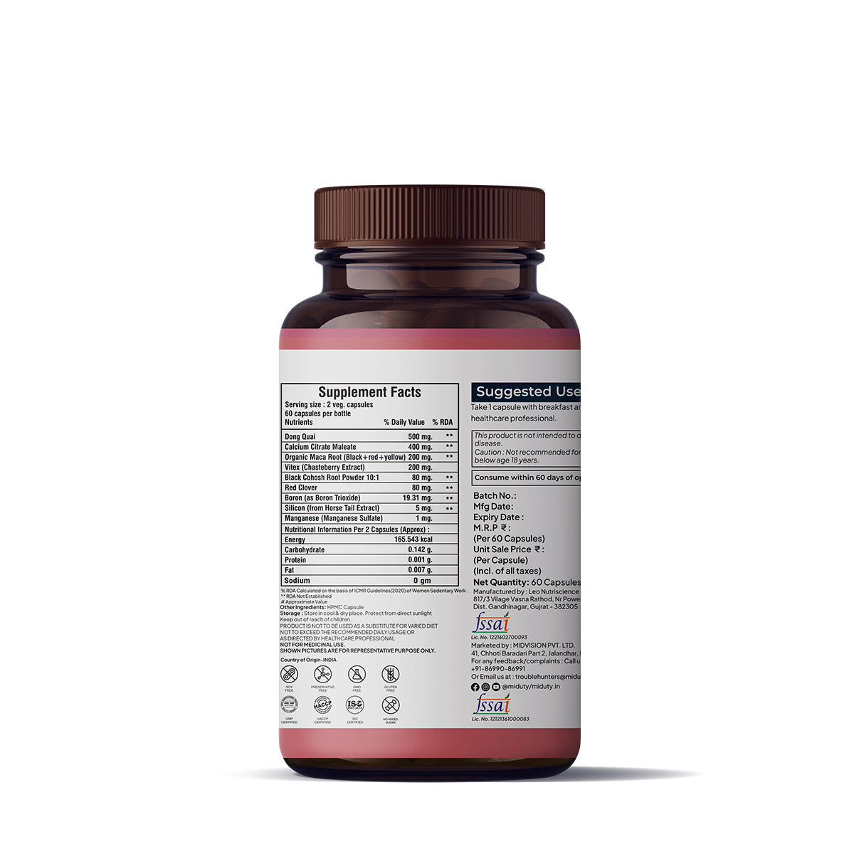 Miduty by Palak Notes Menopause Capsules