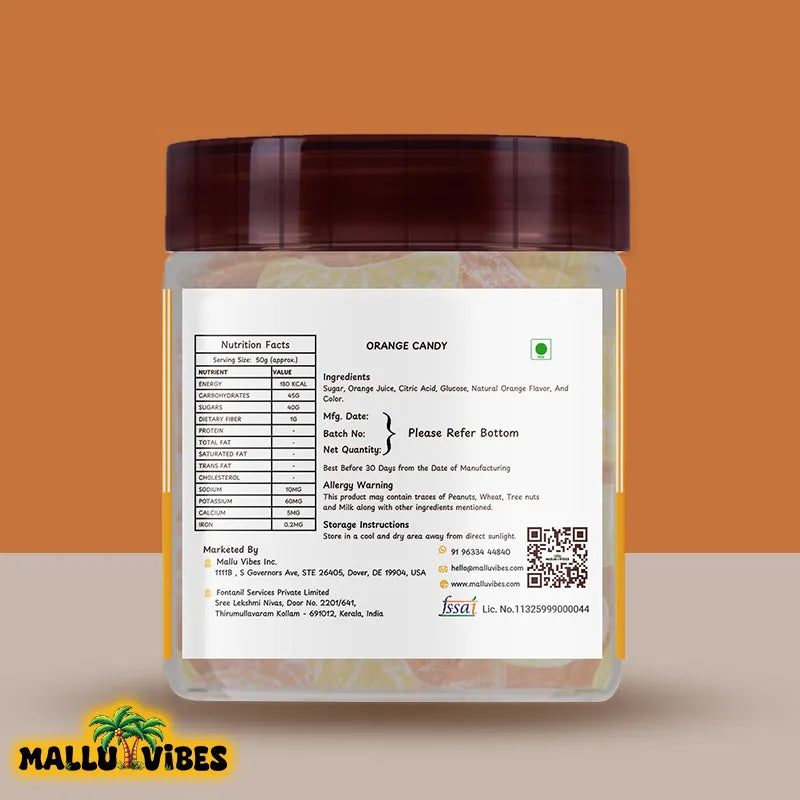 Mallu Vibes Orange Candy
