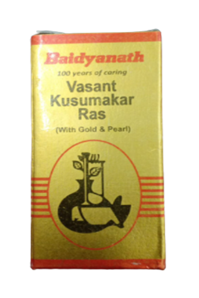 Buy Baidyanath Basant / Vasant Kusumakar Ras with Gold and Pearl from DrMediCart, Ship from India to USA