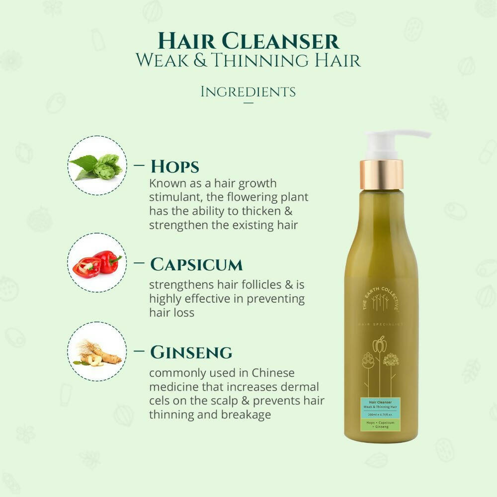 The Earth Collective Hair Cleanser - Weak & Thinning Hair - Drmedicart