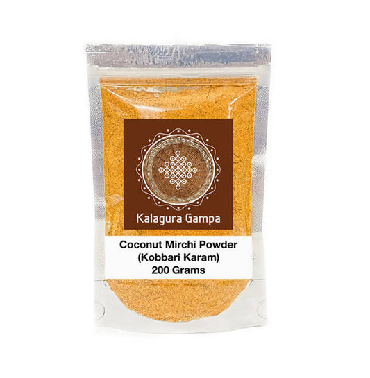 Buy Kalagura Gampa Coconut Mirchi Powder (Kobbari Karam) from DrMediCart, Ship from India to USA