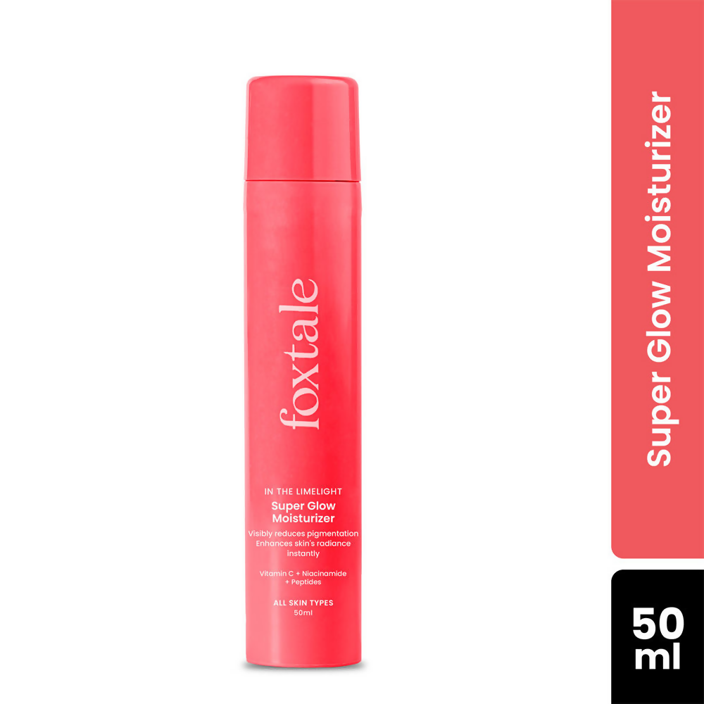 Foxtale Vitamin-C Super Glow Moisturiser With Niacinamide & Peptides For Glowing Skin