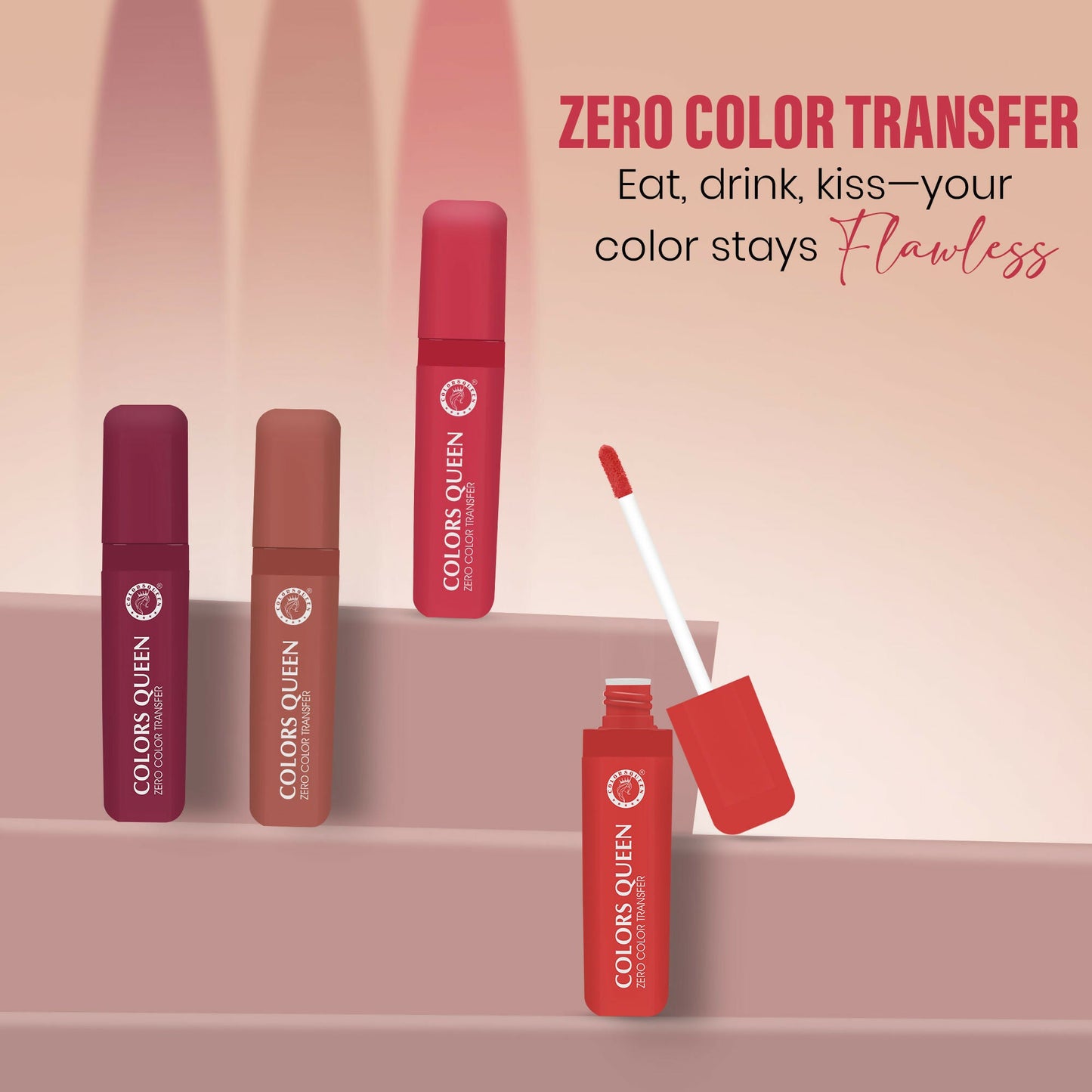 Colors Queen Zero Color Transfer Liquid Lipstick - Fall In Love