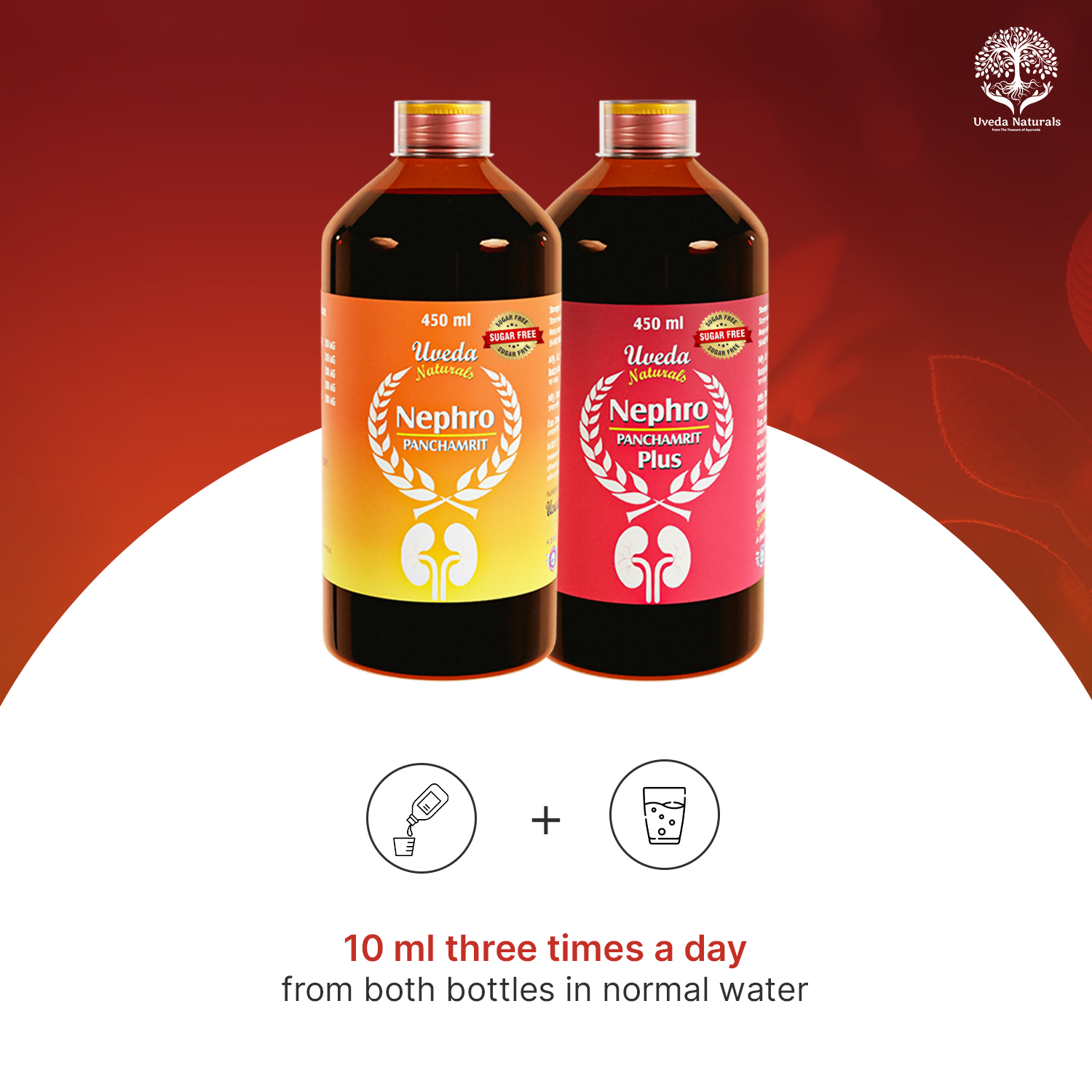 Uveda Naturals Nephro Panchamrit and Nephro Panchamrit Plus Sugar Free Combination