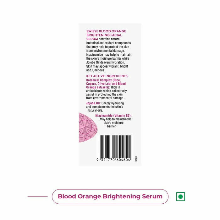 Swisse Skincare Blood Orange Brightening Facial Serum with Vitamin C - DrMediCart