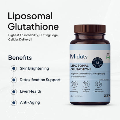 Miduty by Palak Notes Liposomal Glutathione Capsules