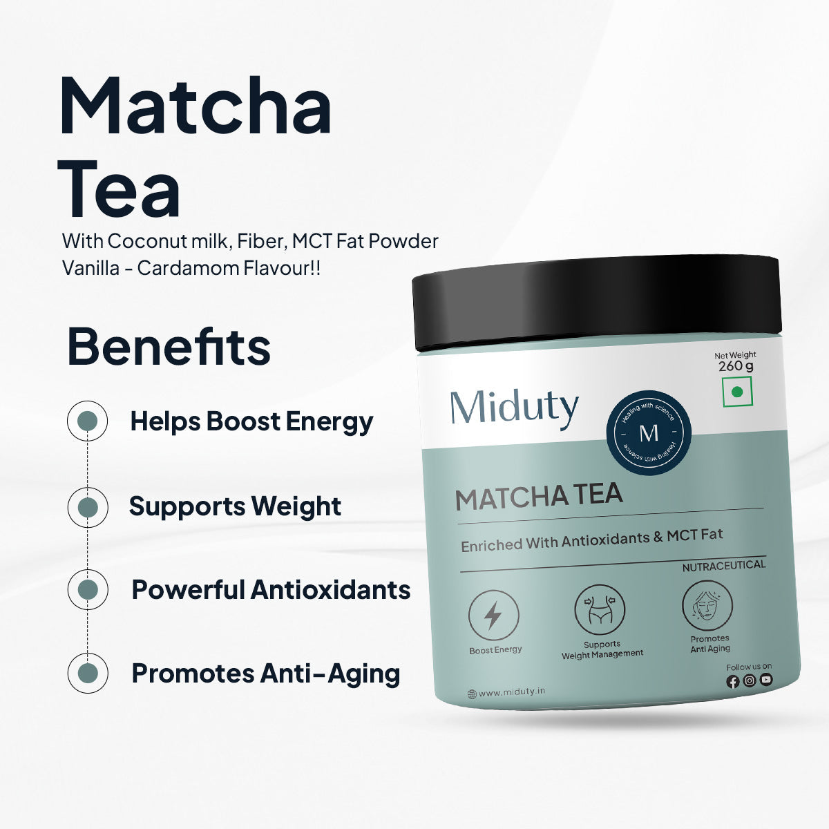 Miduty by Palak Notes Matcha Tea