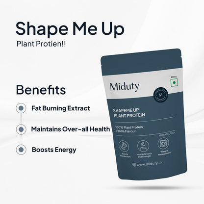 Miduty by Palak Notes Shapeme Up Plant Protein Powder