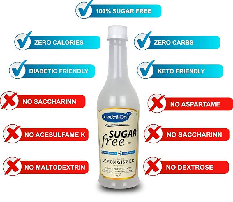 Newtrition Plus Sugar Free Lemon Ginger Syrup