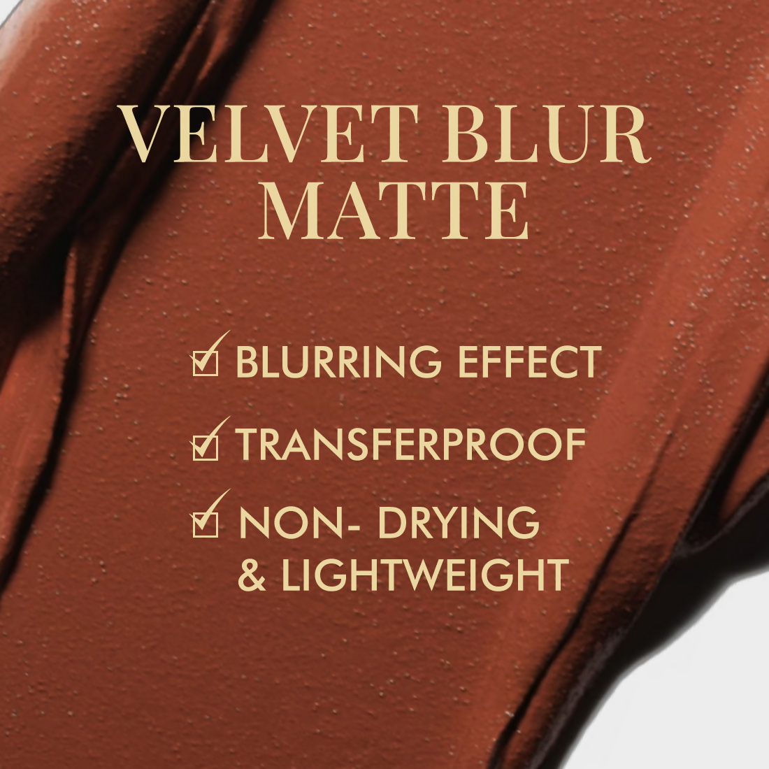 mCffaeine Shades Velvet Blur Matte Liquid Lipstick 12 Hrs Stay & Lightweight - Espresso Dream