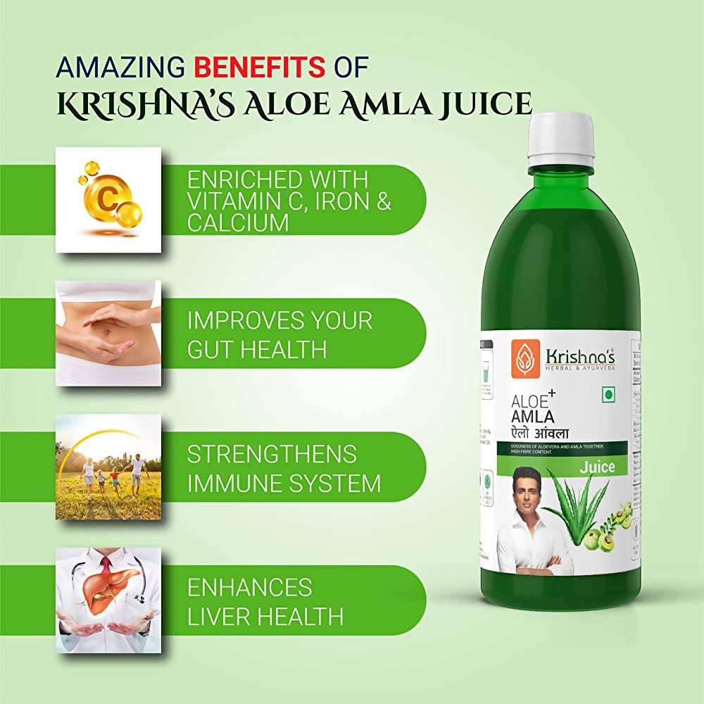 Krishna's Herbal & Ayurveda Aloe+ Amla Juice