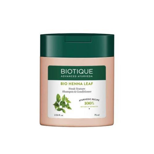 Buy Biotique Bio Henna Leaf Fresh Texture Shampoo and Conditioner from DrMediCart, Ship from India to USA