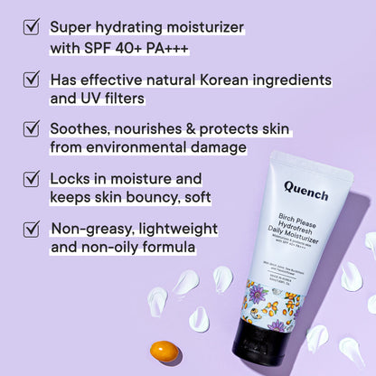 Buy Quench Botanics Birch Please Hydro Fresh Daily Moisturizer from DrMediCart, Ship from India to USA
